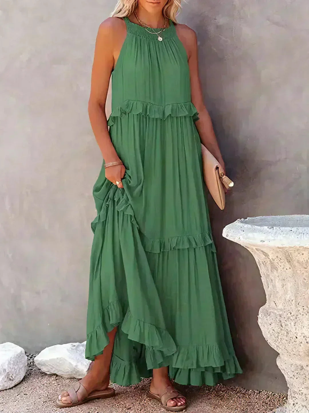 Aneta | Elegáns Ujjatlan Ruha
