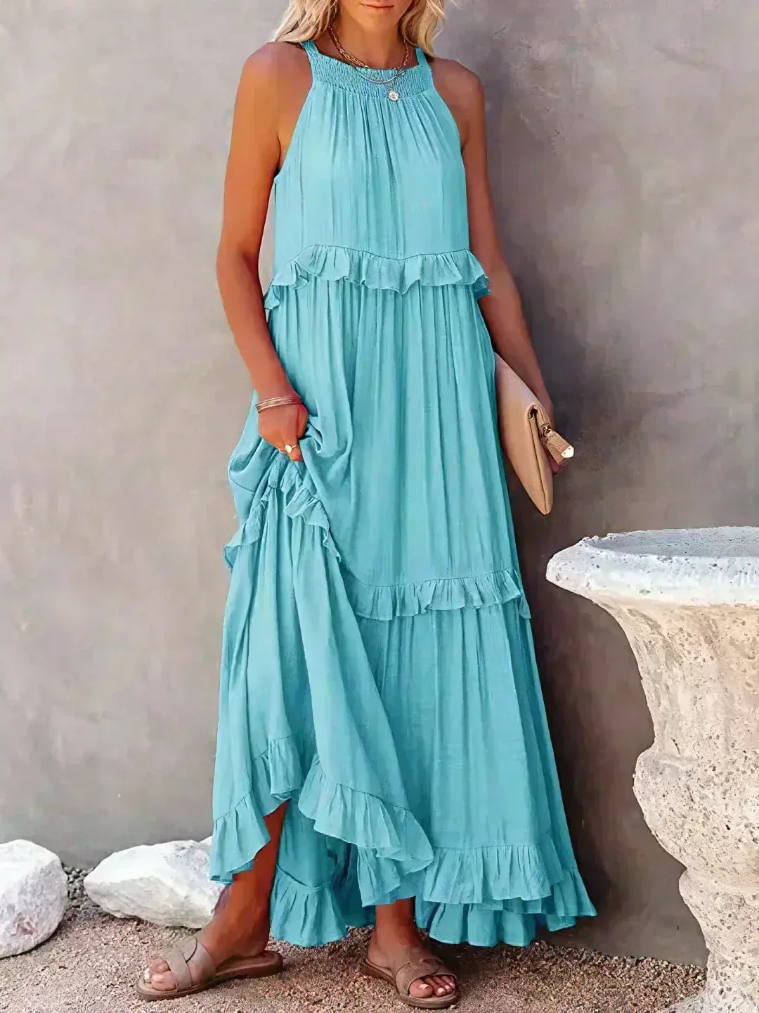 Aneta | Elegáns Ujjatlan Ruha