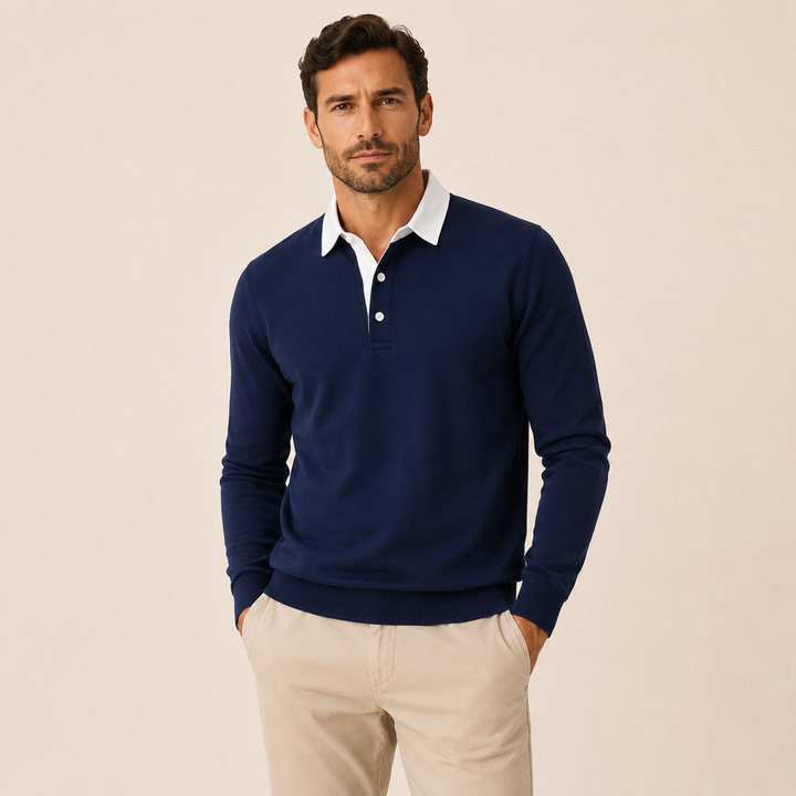 Férfi Kötött Póló | Casual Elegancia