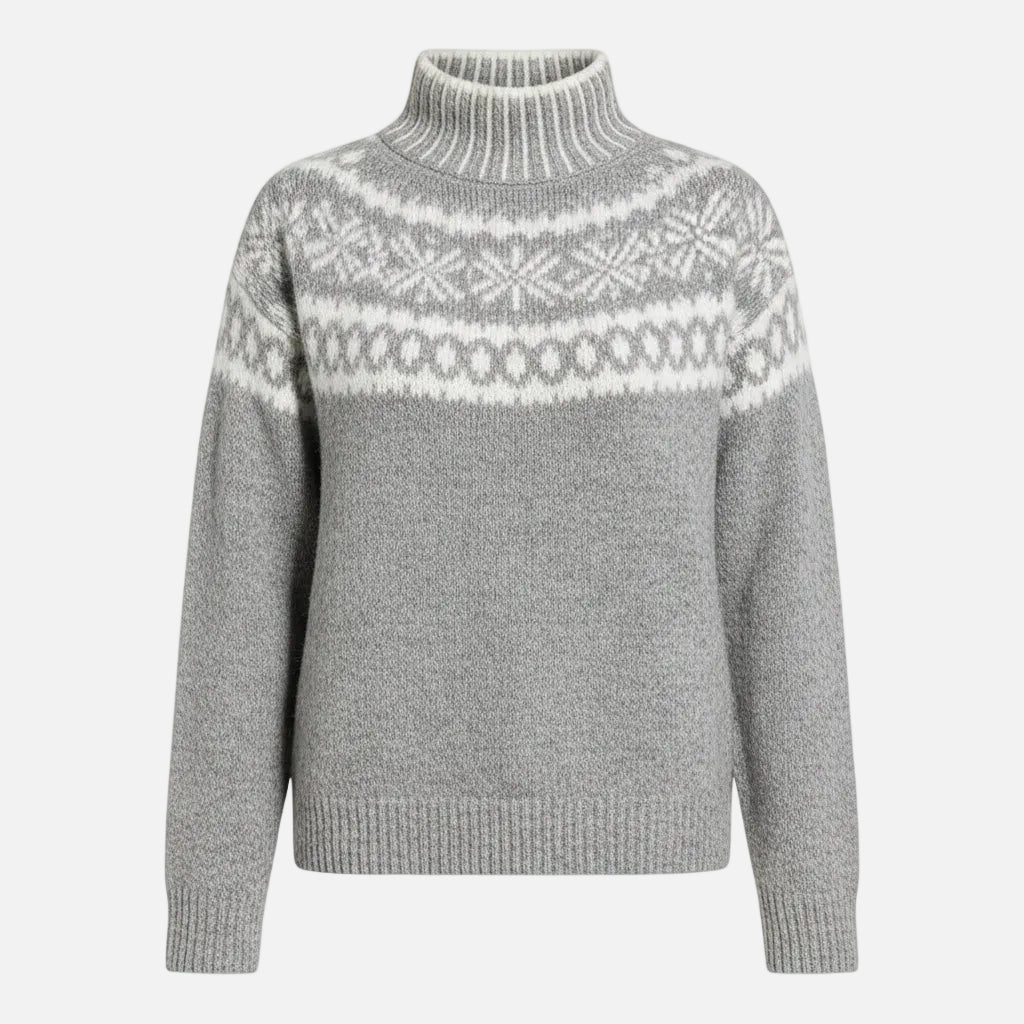 Rosalie | Prémium Gyapjú Nordic Pulóver